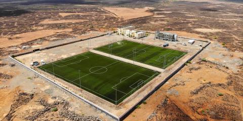 Domo Sports Grass lança campos no Djibuti para o Programa Inclusivo da FIFA