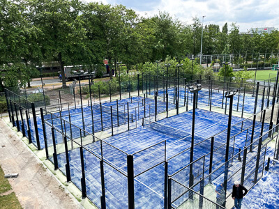 Final inspection entire padel court - PadelGrass by Domo Sports Grass