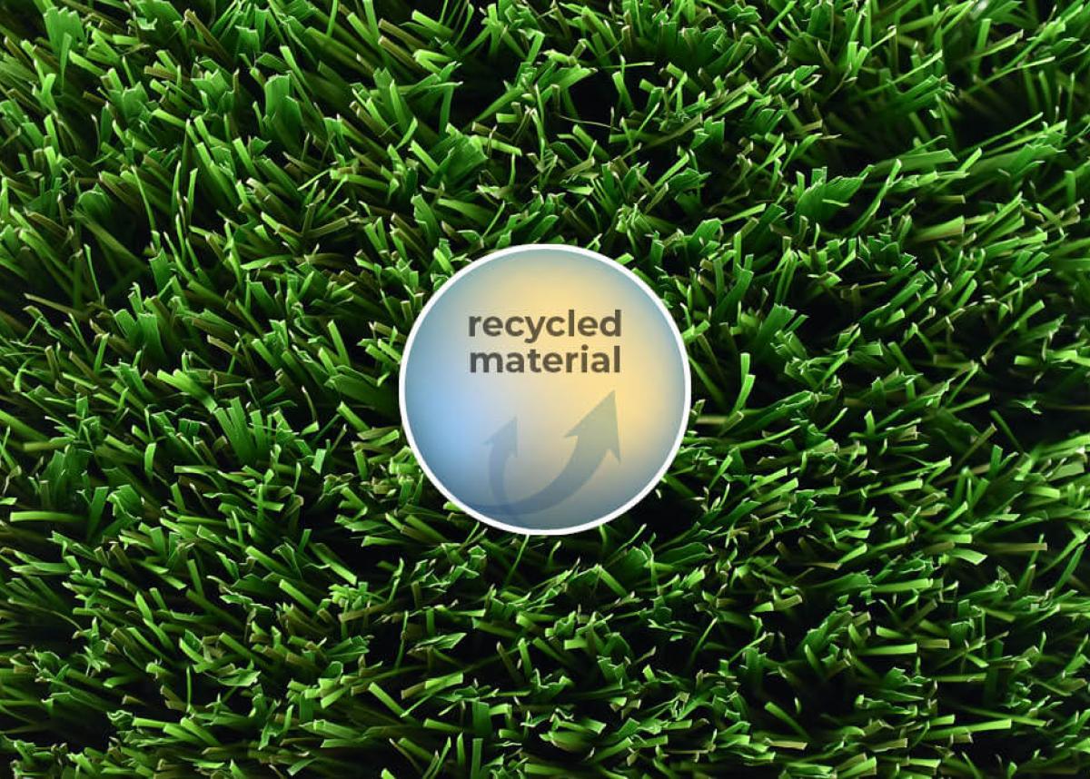 Relva artificial com material reciclado - Domo® Sports Grass