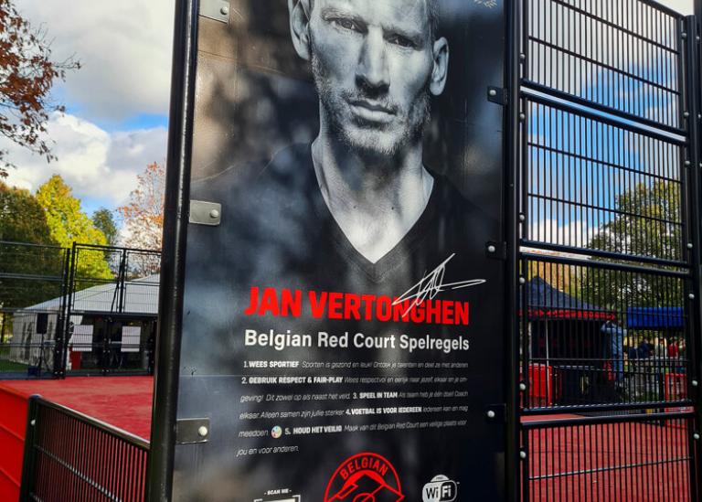 Red Court Sint-Niklaas ambassador Jan Vertonghen - Domo Sports Grass
