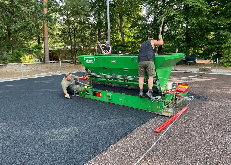 Reference MHC Apeldoorn - installation of E-layer - Domo Sports Grass