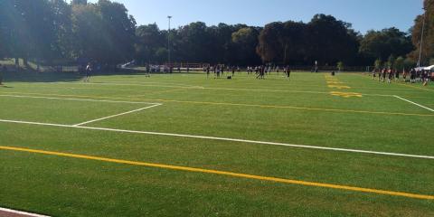 New sports field for the Cologne Falcons in the Ostkampfbahn sports facility