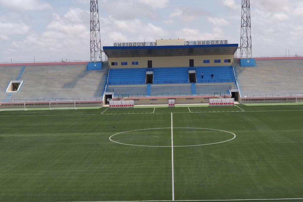 Domo Sports Grass bouwt nieuw voetbalveld voor het Nationaal Stadion van Somalië in Mogadishu