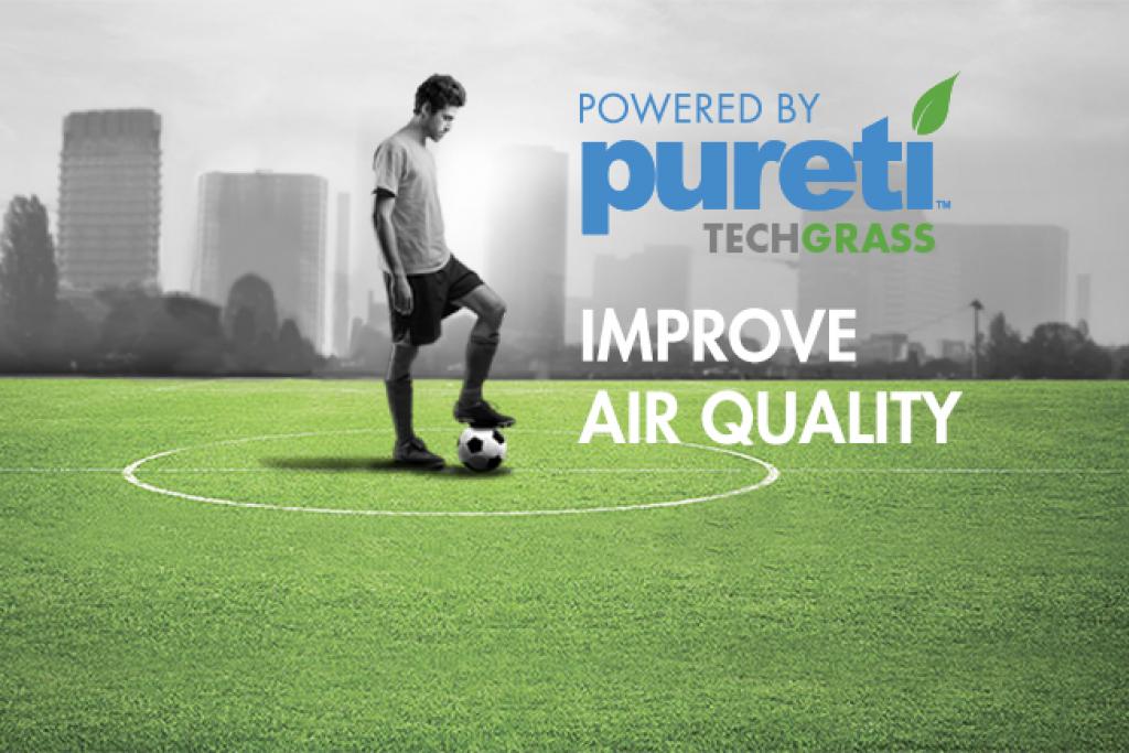 PURETi TECHGRASS - Domo Sports Grass - Gazon synthétique améliorant la qualité de l'air